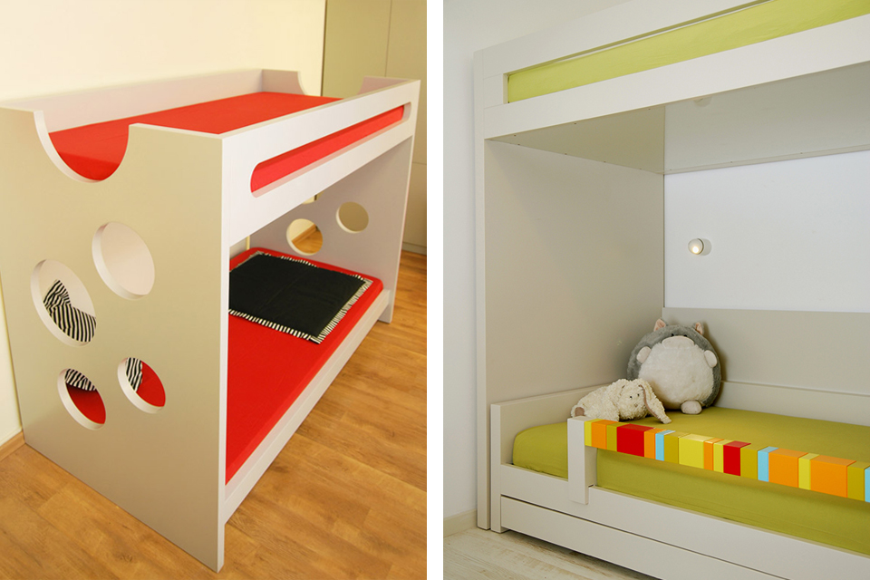מיטת קומותיים לחדר ילדים קטן